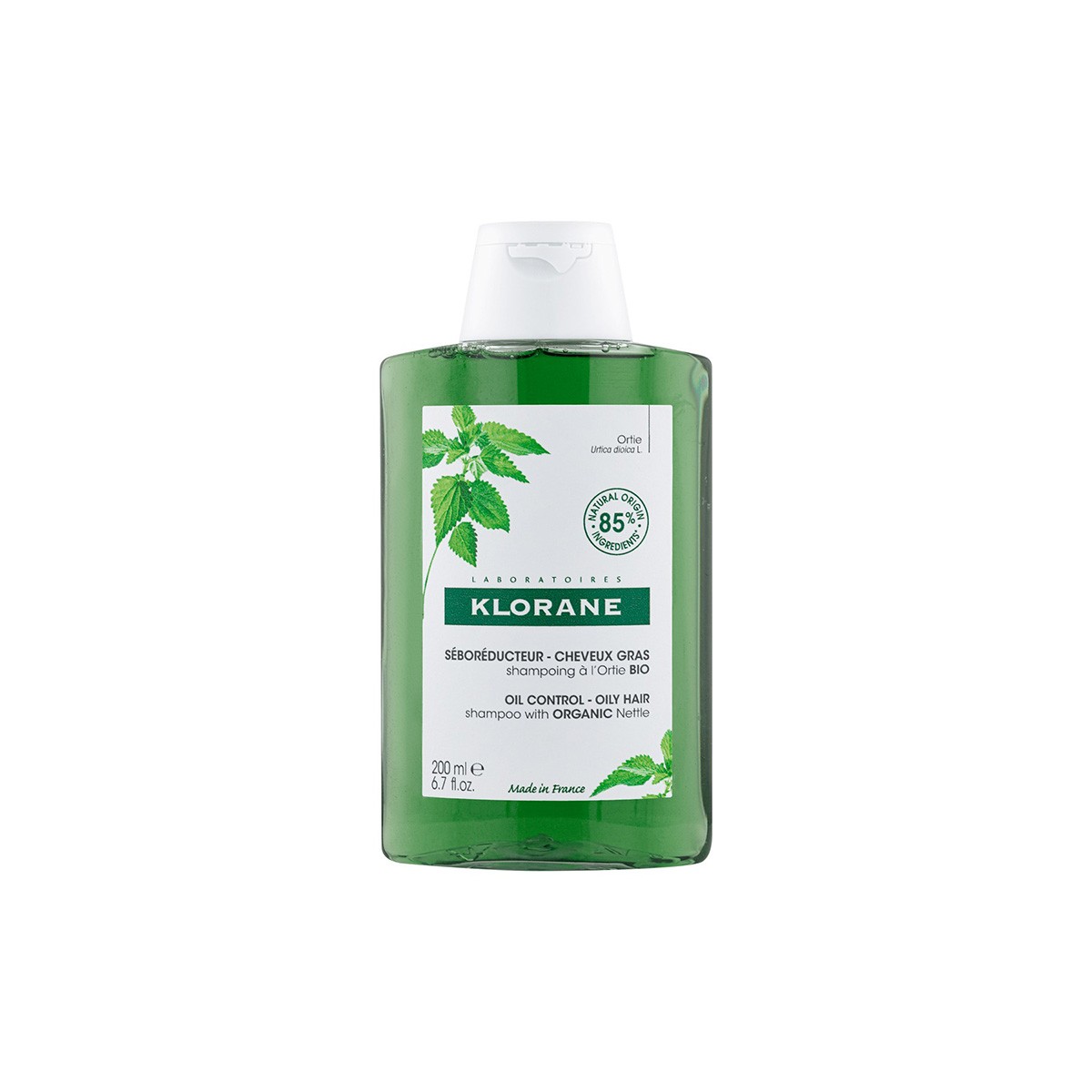 Klorane Nettle Sebum-Regulando Shampoo, 200 ml.