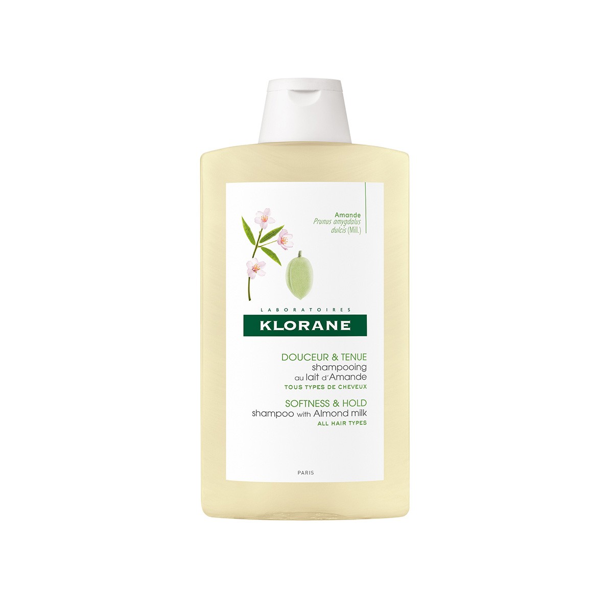 Klorane Shampoo Leite de Amêndoas, 400 ml