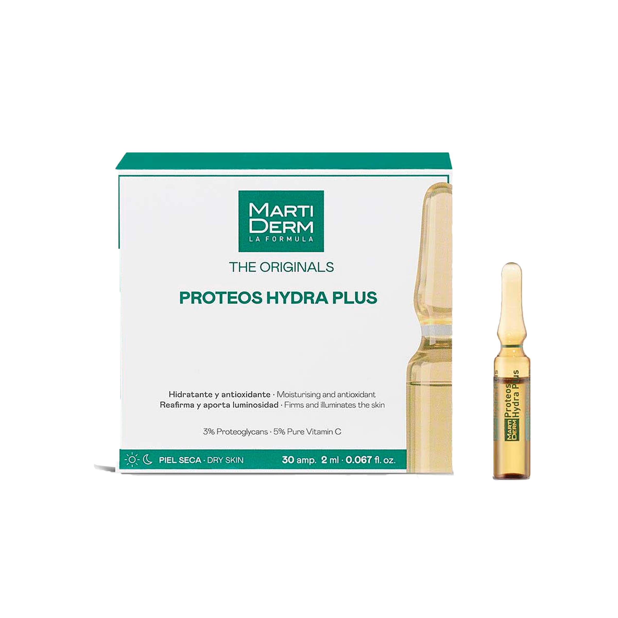 Martiderm Proteos Hydra Plus pele seca, 30 ampolas