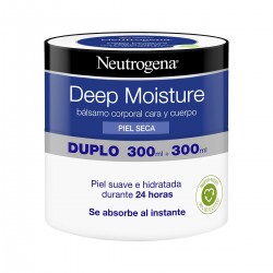 Neutrogena Deep Face & Bálsamo Corporal Hidratante Corporal Oferta Duplo, 2x300 ml