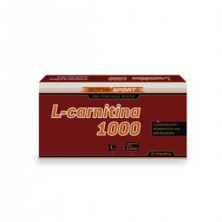 Sotya L-carnitina suplemento 1000 mg, 10 ampolas