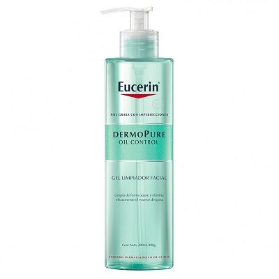 Eucerin Dermopure gel de limpeza facial de controle de óleo, 400 ml