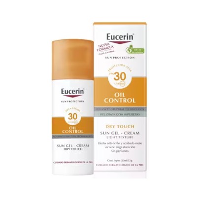 Eucerin protetor solar FPS 30 óleo gel gel creme toque seco, 50 ml