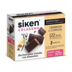 Siken Collagen Replacement Vanilla Flavour Bar, 8 Barras