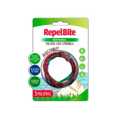 Pulseira de corda de citronela Repel Bite, 3 unidades