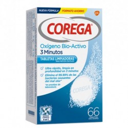 Corega Bio-Active Oxygen, 67+41 Comprimidos de Limpeza