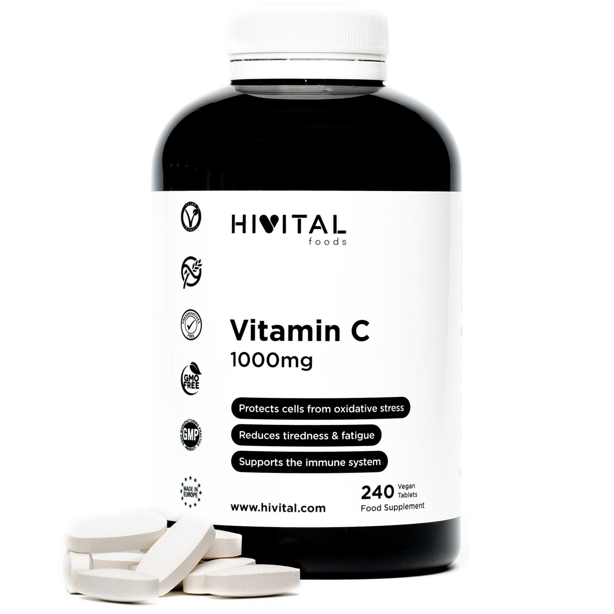Hivital Vitamina C 1000 mg, 240 Comprimidos