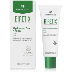 Biretix Hydramat Day SPF30 Fluido Matificante Hidratante, 50 ml.