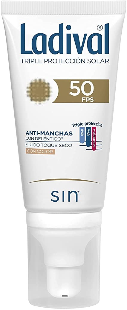 Ladival Anti-Mancha Seca Toque SPF50+ com Tonalidade, 50 ml