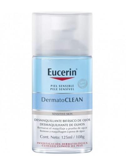 Eucerin DermatoCLEAN Removedor de maquilhagem para os olhos, 125 ml