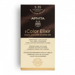Apivita Tint my Color Elixir 5.35, Mogno Ouro Castanha Claro.