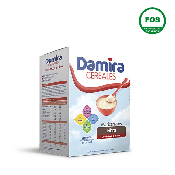 Damira Multicereal Fibra, 600 g.