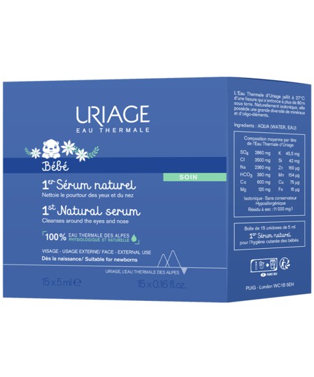 Uriage Baby 1º Sérum Natural, 15x5 ml.