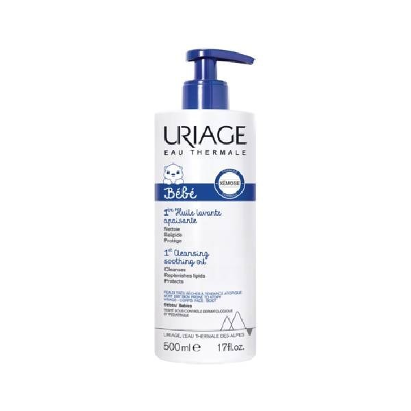 Uriage Baby 1º Aceite de Limpeza Calmante, 500 ml