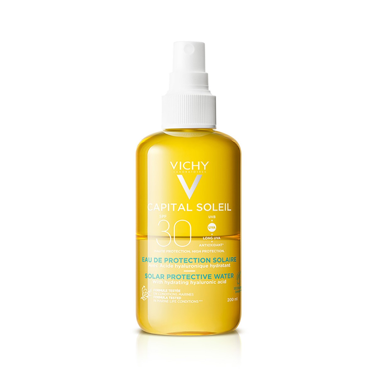 Vichy Capital Soleil Protetor Solar Água FPS30+, 200ml.