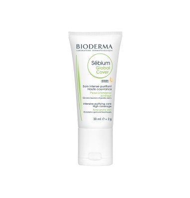 Bioderma Sebium Global Cover, 30 ml + 2 g