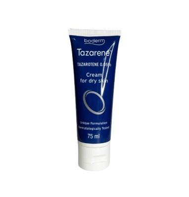 Boderm Tazarene 0,05% creme tópico para pele seca, 75 ml