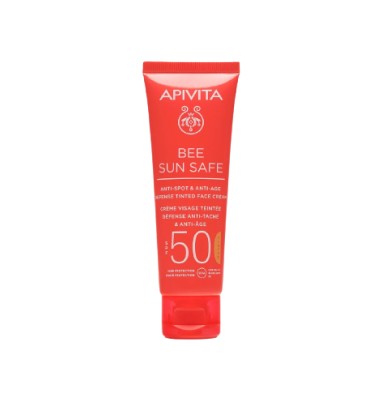 Apivita Bee Sun Safe Anti-Spot & Anti-Age Color FPS50, 50 ml