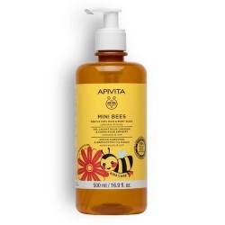 Apivita mini abelhas gel e shampoo suave para crianças, 500 ml