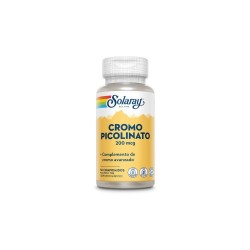 Solaray Picolinato de Crómio 200, 50 comprimidos