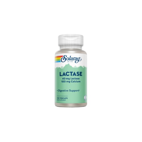 Solaray Lactase 40 mg 4000 FCC, 100 Cápsulas Veggie