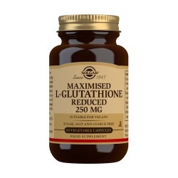 Solgar L- Glutationa maximizada 250 mg, 60 Cápsulas Vegetarianas.