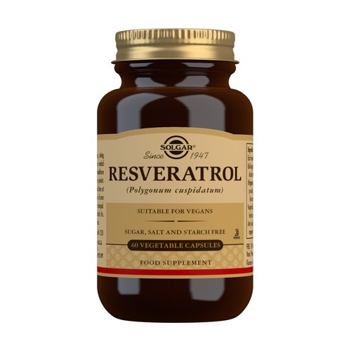 Solgar Resveratrol, 60 cápsulas vegetais.