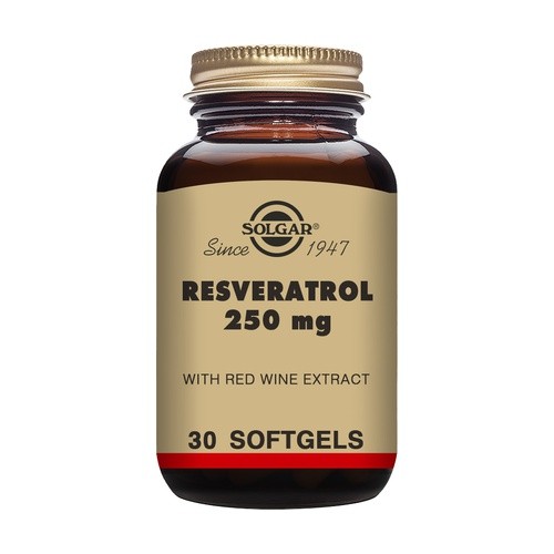 Solgar Resveratrol 250 mg. 30 Cápsulas gelatinosas.