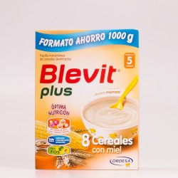 Blevit Plus 8 cereais com mel, 1000 g.