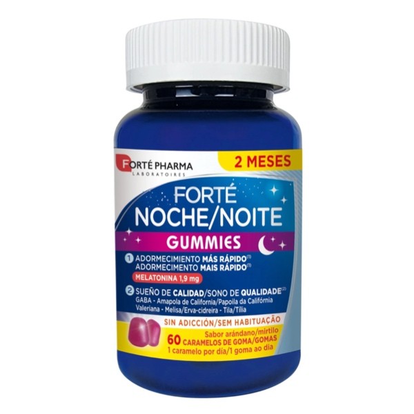 Forte noche gummies, 60 caramelos de goma