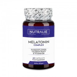 Complexo de melatonina Nutralie, 60 cápsulas