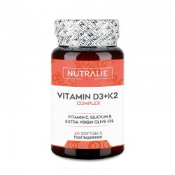 Nutralie Vitamina D3 + K2, 60 Cápsulas