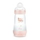 MAM Biberón Anti-Colic MATT - Rosa +2M, 260 ml