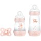 MAM Biberón Starter Set Rosa +0M, 1 Biberon Anti-colic + 1 Biberon Easy Start 130ml