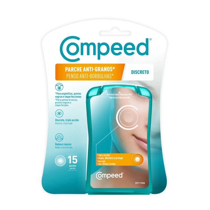 Compeed triplo ação discreta anti-espinha patch 15 pcs