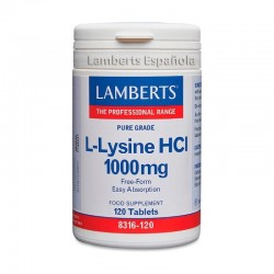 LAMBERTS L-Lisina HCI 1000 mg, 120 comprimidos.