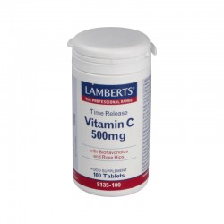Lamberts Vitamina C 500 mg. Liberação Sustentada, 100 Comp.