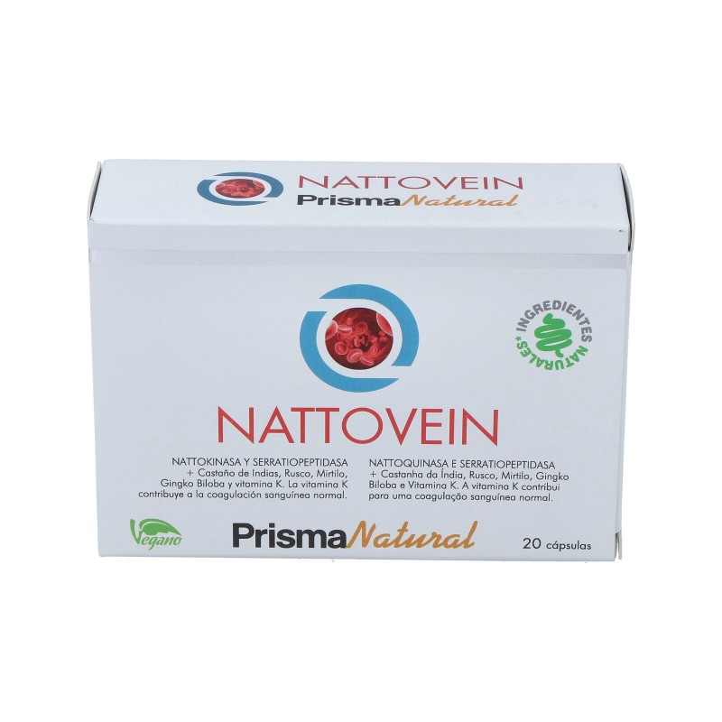 Nattovein Natural Prism, 20 cápsulas.