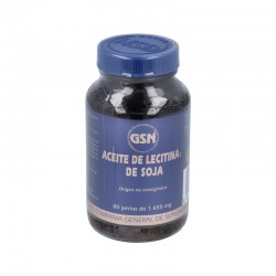 GSN óleo de lecitina de soja, 80 cápsulas gelatinosas