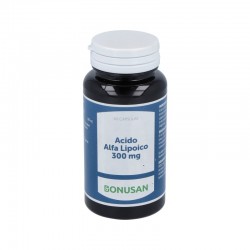 Bonusan Ácido alfa-lipoico 300mg, 60 Cápsulas