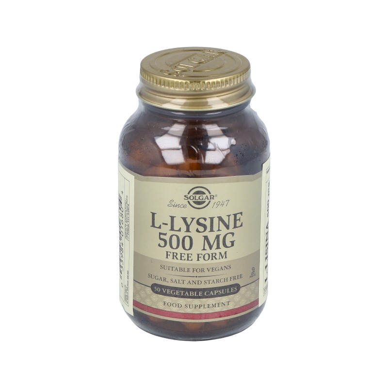 Solgar L-lisina 500 mg, 50 caps.