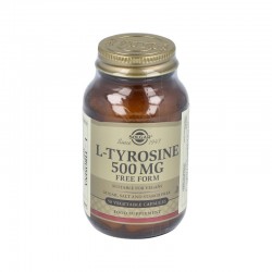 Solgar L- tirosina 500 mg, 50 cápsulas vegetarianas.