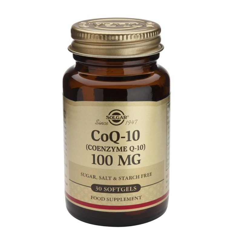 Solgar Coenzima Q-10 100 mg, 30 Cápsulas gelatinosas.