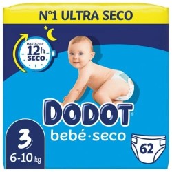 Dodot Baby Dry Tamanho 3, 62 unidades