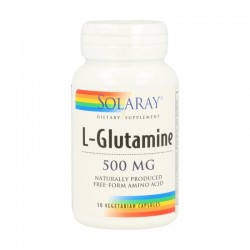 Solaray L-Glutamina 500 mg,50 Cápsulas Veggie