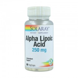 Solaray Ácido alfa-lipoico 250 mg, 60 cápsulas vegetais