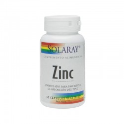Solaray Zinco 25 mg, 60 Cápsulas Veggie
