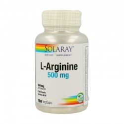 Solaray L-Arginina 500 mg - 100 vegcaps