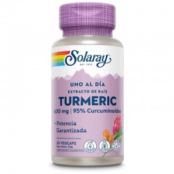 Solaray Super cúrcuma uma por dia,30 cápsulas vegetais