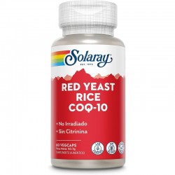 Solaray Red Yeast Rice & Q10, 60 cápsulas vegetais